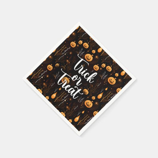 Trick oder Treat Halloween Serviette (Ecke)