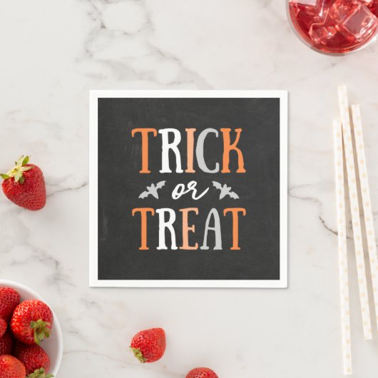 Trick oder Treat | Halloween Serviette (Beispiel)