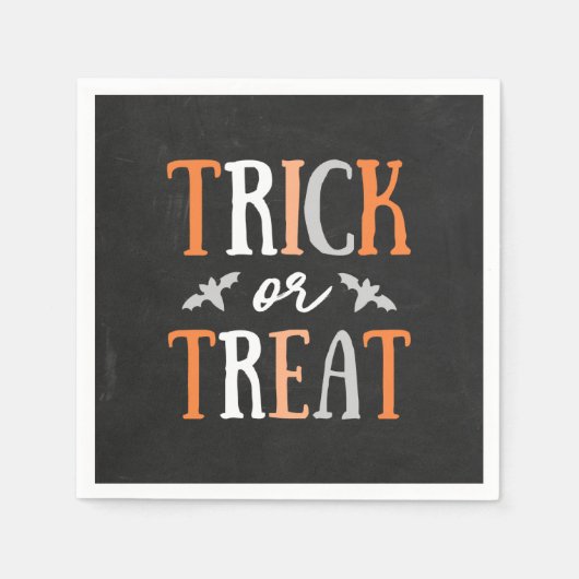 Trick oder Treat | Halloween Serviette (Vorderseite)