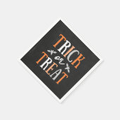 Trick oder Treat | Halloween Serviette (Ecke)