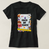 Trick oder Treat Halloween Shirt für die Schule (Design vorne)