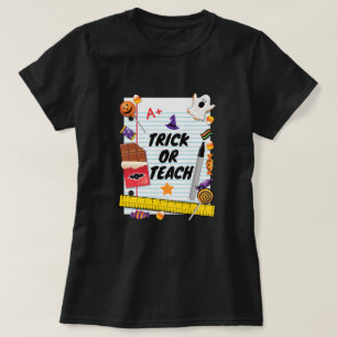 Trick oder Treat Halloween Shirt für die Schule