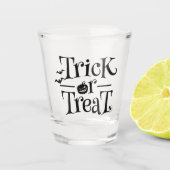 Trick oder Treat Halloween-Showglas Schnapsglas (Vorderseite)