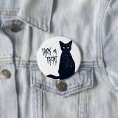 Trick oder Treat - Halloween-Silhouette der Schwar Button (Beispiel)