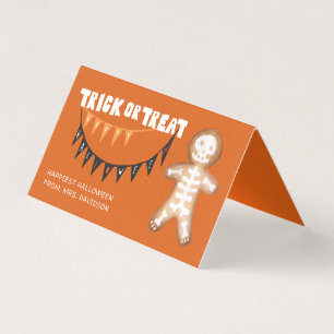 Trick oder Treat   Halloween Skeleton Gingerbrot