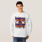 Trick oder Treat Halloween Spaß T-Shirt (Vorne ganz)
