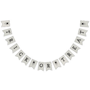 Trick oder Treat Halloween Spider Bunting Flag Wimpelkette