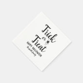 Trick oder Treat Halloween Spider Serviette (Ecke)