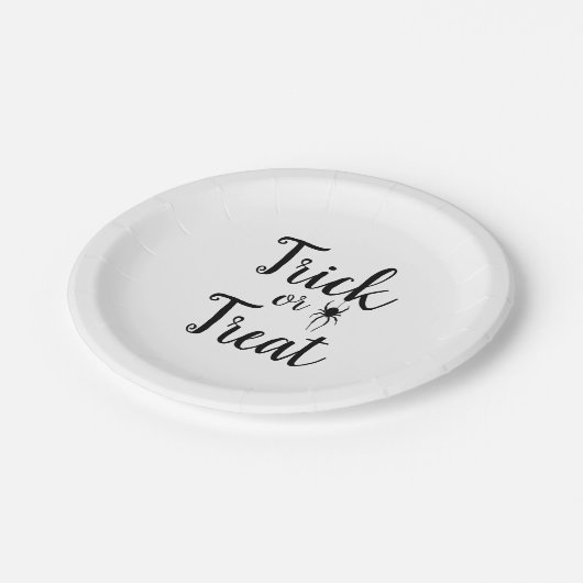 Trick oder Treat Halloween Spider Tote Bag Pappteller (Schrägansicht)