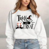Trick oder Treat Halloween Spooky Niedliche Hexe Sweatshirt
