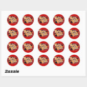 Trick oder Treat Halloween-Sticker Runder Aufkleber (Blatt)