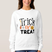 Trick oder Treat Halloween Sweatshirt (Vorderseite)