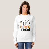 Trick oder Treat Halloween Sweatshirt (Vorne ganz)