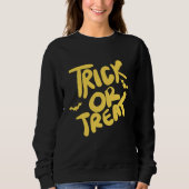 Trick oder Treat Halloween Sweatshirt (Vorderseite)