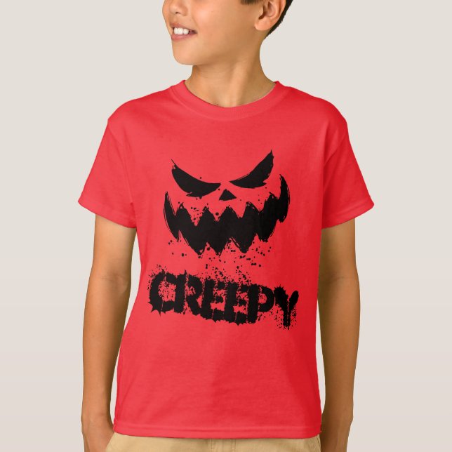 Trick oder Treat Halloween-T - Shirt (Vorderseite)
