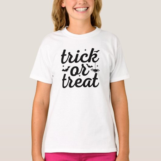 Trick oder Treat Halloween T-Shirt (Vorderseite)
