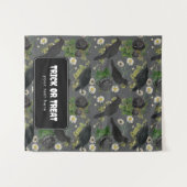 Trick oder Treat Halloween Table Hangbanner Wandteppich (Vorderseite (Horizontal))