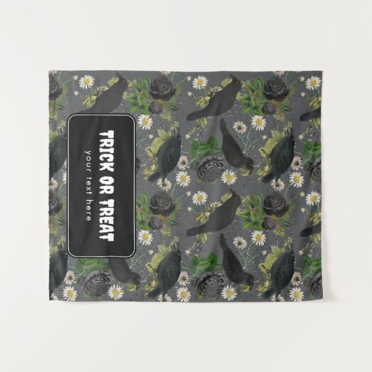 Trick oder Treat Halloween Table Hangbanner Wandteppich (Vorderseite (Horizontal))