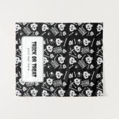 Trick oder Treat Halloween Table Hangbanner Wandteppich (Vorderseite (Horizontal))