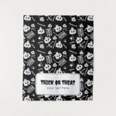 Trick oder Treat Halloween Table Hangbanner Wandteppich (Vorderseite)