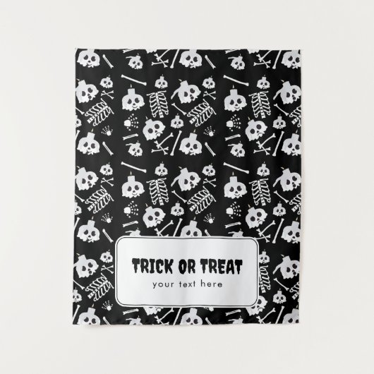 Trick oder Treat Halloween Table Hangbanner Wandteppich (Vorderseite)