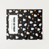 Trick oder Treat Halloween Table Hangbanner Wandteppich (Vorderseite (Horizontal))