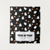 Trick oder Treat Halloween Table Hangbanner Wandteppich (Vorderseite)