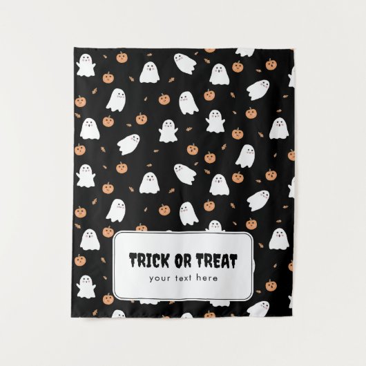 Trick oder Treat Halloween Table Hangbanner Wandteppich (Vorderseite)