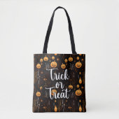 Trick oder Treat Halloween Tasche (Vorderseite)