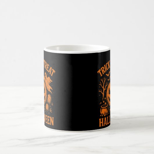 Trick oder Treat Halloween-Tasse Kaffeetasse (Mittel)