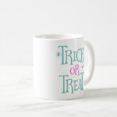 Trick oder Treat Halloween-Tasse Kaffeetasse (VorderseiteRechts)