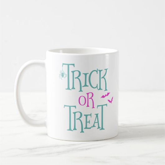 Trick oder Treat Halloween-Tasse Kaffeetasse (Links)