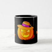 Trick oder Treat Halloween-Tasse Zweifarbige Tasse (Mittel)
