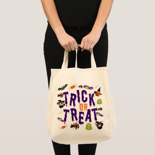 Trick oder Treat Halloween Tote Bag - Niedlich & s Tragetasche (Vorderseite (Produkt))