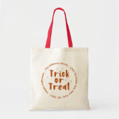 Trick oder Treat Halloween Tote Bag Tragetasche (Vorne)