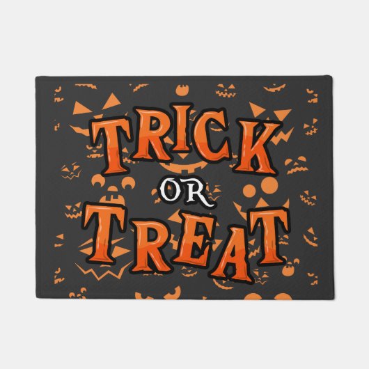 Trick oder Treat Halloween Türmatten Fußmatte (Vorderseite)