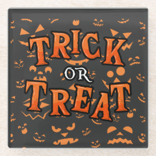 Trick oder Treat Halloween-Untersetzer Glasuntersetzer