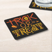 Trick oder Treat Halloween-Untersetzer Rechteckiger Pappuntersetzer (angewinkelt)