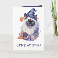 Trick oder Treat Halloween-Wildkatze
