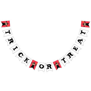 Trick oder Treat Halloween Wimpelkette