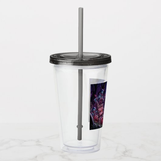 Trick oder Treat Halloween Zombies geben das Gehir Acryltrinkbecher (Rechts)