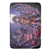 Trick oder Treat Halloween Zombies geben das Gehir Badematte (Vorderseite Vertikal)