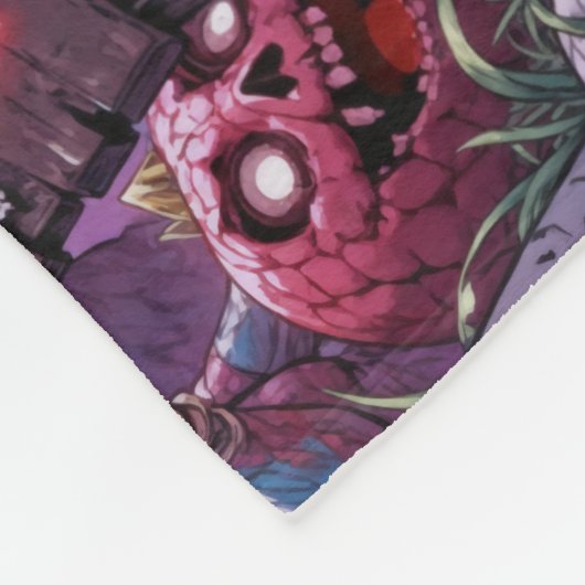 Trick oder Treat Halloween Zombies geben das Gehir Fleecedecke (Ecke)