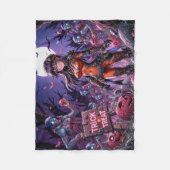 Trick oder Treat Halloween Zombies geben das Gehir Fleecedecke (Vorderseite)