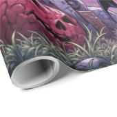 Trick oder Treat Halloween Zombies geben das Gehir Geschenkpapier (Rolleneckpunkt)