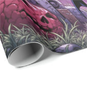 Trick oder Treat Halloween Zombies geben das Gehir Geschenkpapier (Rolleneckpunkt)