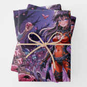 Trick oder Treat Halloween Zombies geben das Gehir Geschenkpapier Set (Beispiel)