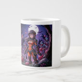 Trick oder Treat Halloween Zombies geben das Gehir Jumbo-Tasse (Vorderseite Rechts)