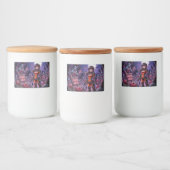 Trick oder Treat Halloween Zombies geben das Gehir Lebensmitteletikett (Flaschen)