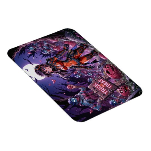 Trick oder Treat Halloween Zombies geben das Gehir Magnet (Rechte Seite)